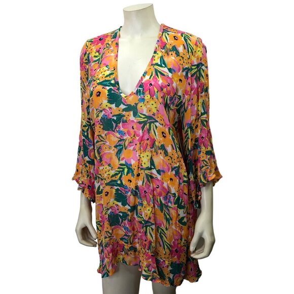 Anne Cole Limited Edition Ladies Flounce V-Neck Tunic Cover-up‎ XS/S nwt - Picture 1 of 9